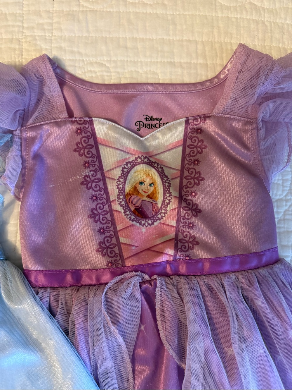 Lot of 2 Disney Frozen and Tangled toddler Nightgowns Elsa & Rapunzel - Picture 4 of 10